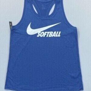 Women's Nike Dri-Fit Softball Anti-Odor Dry Standard Fit Tank Top MEDIUM #3